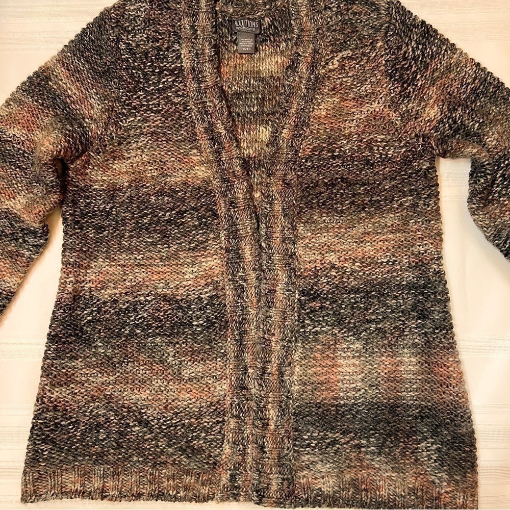 Additions by chico’s Open Cardigan Wool Blend Sz 1 (M/8) EUC - Picture 12 of 12